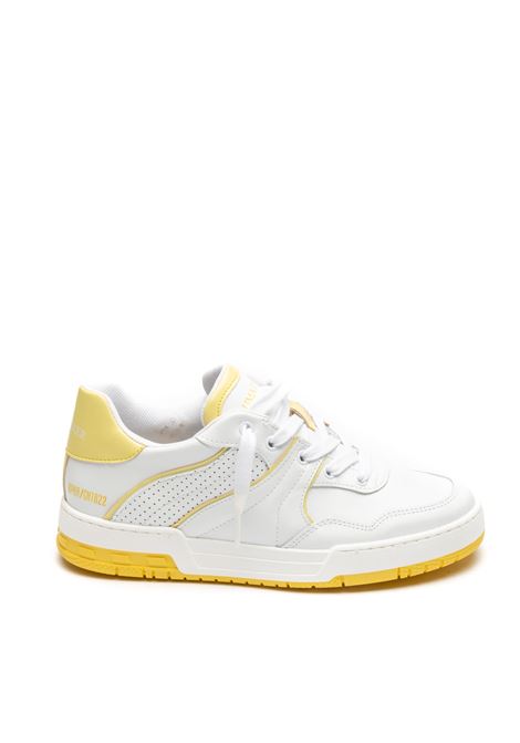 White/yellow 1001 sneaker UMA PARKER NEW YORK | 100123PELLE-BIANCO/GIALLO